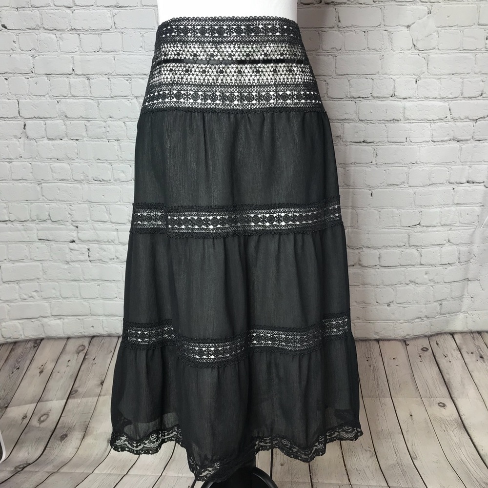 ECI Black Lace Skirt - Picture 3 of 4